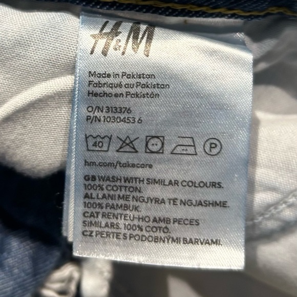 Distressed -Gray Moms jean High waisted -Straight Leg Jeans size 4 Tall - Picture 11 of 11